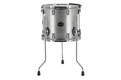 GEWA  E-Drum Shell Floor Tom Silver Sparkle 14" | Silver Sparkle